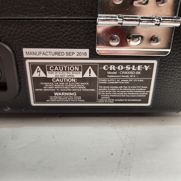 Crosley Deluxe Cruiser Protable Bluetooth Record Player Turntable CR8005D - Picture 7 of 7